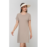 ราคา ชุดเดรสคุณภาพสูงและใหม่เปิดตรงเข้ารูปทรงหลวมขนาดใหญ่สำหรับใส่ไปทำงานในฤดูร้อนชุดเดรสนักเทนนิสใส่เล่นโยคะสีนู้ด (19254246183)