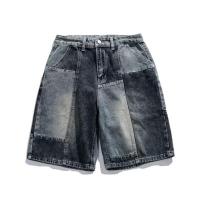 ราคา Lansboter กางเกงยีนส์ขาสั้นผู้ชาย ยีนส์ขาสั้นชาย กางเกงขาสั้น ผช กางเกงยีนส์ชายขาสั้น ยีนส์เดนิมสีวินเทจขาสั้นกางเกงขาสั้นแบบอเมริกันกางเกงขาสั้นตรงผู้ชายกางเกงขาสั้นแฟชั่นของผู้ชาย (20376527279)