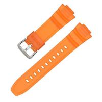 ราคา สายรัดข้อมือเรซินสำหรับ Casio MCW 100H W S220 HDD S100 16มม สายรัดข้อมือสำรอง TPU กันน้ำได้สำหรับเล่นกีฬาสำหรับผู้ชายสายนาฬิกาสีดำสีส้ม (10524365280)