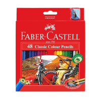ราคา FABER CASTELL ดินสอสี 48 สี กล่องกระดาษอัศวิน (16474078693)