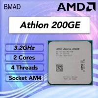 ราคา หน่วยประมวลผล200GE AMD Athlon สำหรับแอพพลิเคชั่นคอมพิวเตอร์เดสก์ท็อปและพลังงานต่ำมี CPU 4 Core พร้อมกราฟิก AMD Radeon Vega 3แบบบูรณาการสำหรับสำนักงานทุกวันและงานมัลติมีเดียที่มีน้ำหนักเบา (20626925780