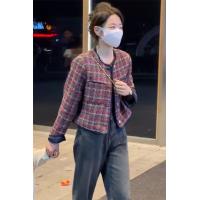 ราคา เสื้อคลุมผู้หญิงสไตล์ชาแนลเสื้อตัวบนสำหรับคนตัวเล็กเสื้อคลุมทรงหลวมย้อนยุคสไตล์อเมริกันดูแพงดูดีสำหรับฤดูใบไม้ร่วงแบบใหม่ปี2023 (20510683699)