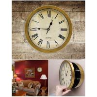 ราคา Vintage Clock Storage Box Special Hidden Secret Wall Clock Safe Box Wall Mounted Key Cash Jewelry Money Storage Security Box Home Decoration (20091122546)
