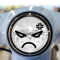 ราคา สติกเกอร์ Vespa ไฟหน้ารถจักรยานยนต์รูปลอกสติกเกอร์สกู๊ตเตอร์ตลกน่ารัก Stiker Wajah ยิ้มสำหรับสกูตเตอร์ Vespa การวิ่ง Primavera 50 150 150S 946 (19803542100)