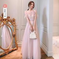 ราคา ชุดเพื่อนเจ้าสาวสีเทาลุคนางฟ้าเรียบหรูแบบใหม่ปี2023ชุดเดรสยาวคลุมสะโพกแบบยาวเรียบหรูใส่แล้วดูผอมเพรียวสำหรับสาวๆเดรสยาวสำหรับผู้หญิง (8743907164)