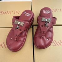 ราคา 5cm Thick Sole Bread Sandals and Slippers Like Stepping on the Clouds Foreign Trade Large Size Cross Rhinestone Casual Slippers QYUE (19861076202)