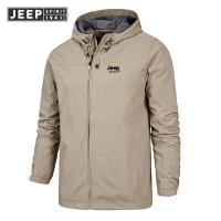 ราคา JEEP JEEP แจ็คเก็ตมีฮู้ดสำหรับผู้ชายแจ็คเก็ตกันลมมีซิปกันน้ำและกันลมสำหรับใส่กลางแจ้งและผู้ชายแฟชั่นฤดูใบไม้ร่วงฤดูหนาว (18518705285)