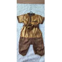 ราคา ชุดไทยเด็กผู้ชาย ครบเซ็ต ใส่แล้วหล่อ น่ารักมากครับ ครบเซ็ต 3 ชิ้น เสื้อผ้ามันสีพื้น โจงกระเบน ผ้าคาดเอว พร้อมส่ง ชุดไทย B525 (14623960346)