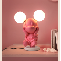 ราคา LRF LED มิกกี้โคมไฟสำหรับโคมไฟติดผนังข้างเตียงการศึกษาการอ่านแสงตกแต่งภายในห้องนั่งเล่นห้องนอนตกแต่งสีชมพูสีดำโคมไฟ (16377268231)