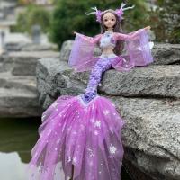 ราคา The little Mermaid Barbiestyle Barbiepink Barbiecore ชุดบาร์บี้ บาร์บี้ บาบี้ ตุ๊กตาบาร์บี้ ตุ๊กตาน่ารัก ของขวัญวันเกิดเด็กผู้หญิงหางเส้นด้ายแฟชั่นแบบเคลื่อนย้ายได้ข้อต่อนางเงือกตุ๊กตานางเงือก Bjd ปีก