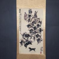 ราคา ภาพวาดเก่าภาพวาดโบราณภาพวาดจีนดั้งเดิมภาพวาดเก่าลาของ Huang Zhou Treading บนเพลงภาพวาดม้วนกระดาษ Xuanห้องนั่งเล่นภาพวาดในห้องโถงกลางของเก่าโบราณ (19999779355)