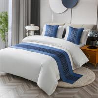 ราคา เตียงวิ่งราชินีคู่แฝดเตียงยาวพิเศษสำหรับโรงแรมการตกแต่งผ้าปูโต๊ะสิ่งทอนักวิ่งผ้าปูเตียงผ้าสำหรับเตียงขนาดควีนไซส์ที่มีนักวิ่งหมอนวางบนเตียงจับคู่รูปแบบการถักโครเชต์เตียงขนาดเต็มและหมอนอิง (19508984533