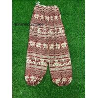 ราคา ลายช้างกางเกงขายาวลายช้างกางเกงลายช้าง กางเกงผ้าสปัน เนื้อผ้านุ่มลื่นใส่สบาย กางเกงเอวยางยืด กางเกงขายาว กางกงแฟชั่น (15546880928)