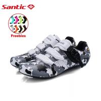 ราคา Santic รองเท้าปั่นจักรยานผู้ชายรองเท้าจักรยานเสือหมอบระบายอากาศสีอำพรางรองเท้าปั่นจักรยาน WMS17004 (19266949523)