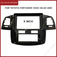 ราคา เอ็กซ์พีส9นิ้วสำหรับรถยนต์โตโยต้าฟอร์จูนเนอร์ Vigo ไฮลักซ์2005 2008วิทยุกรอบเครื่องเล่น MP5แอนดรอยด์ฝาครอบสเตอริโอ2 Din (19333019836)