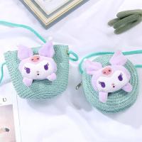 ราคา กระเป๋าถือ เด็กกระเป๋าใ บเล็กการ์ตู นตุ๊กตาน่า กถุงฟางกระเป๋าสา นผู้สื่อสารหลอดกระเป๋ าทรงกลมใบเล็ก SD7505 (20347574525)