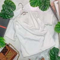 ราคา FEMME ISSUE TOP เสื้อแขนสั้น เสื้อไขว้หน้า เสื้อซาติน เสื้อซาตินแขนสั้นไขว้หน้า งานป้าย Femme Issue ส่งด่วนฟรี (17640927118)
