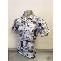 ราคา เสื้อเชิ้ตแขนสั้นวินเทจซิปพิมพ์ลายขาว (5177132985)
