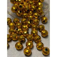 ราคา ลูกปัดมุกกลมเหลี่ยมสีทองขนาด8มิลเกรดเอ สีสวย หนัก50กรัม (17203088338)