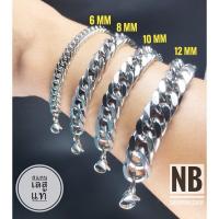 ราคา S 274 สร้อยมือสแตนเลสแท้ เลสข้อมือ กว้าง6 8 10 12mm เลสแท้ราคาถูก ข้อมือสแตนเลส เลือกความยาวได้ ไม่ลอกไม่ดำใส่อาบน้ำได้ (15602857720)