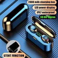 ราคา หูฟังหูฟังสำหรับเล่นกีฬาชุดหูฟังหูฟังไร้สาย F9 TWS พร้อม Samsung โทรศัพท์บลูทูธ5 1 Huawei Iphone OPPO (20264440717)