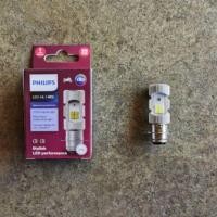 ราคา PHILIPS หลอดไฟหน้า LED รุ่น LED HL M5 แสงขาว สว่างเพิ่ม 100 หลอดไฟ LED Philips มอไซค์ ไฟ แป้นเล็กM5 12V DC 6W 1หลอ PHILIPS H4 (21108303334)