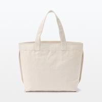 ราคา มูจิ กระเป๋าสะพายข้างผ้าฝ้ายทรงกว้าง MUJI Canvas Wide Tote Bag (20878600320)
