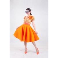 ราคา ชุดวนิดา ชุดย้อนยุค ชุดลายดอก ชุดทองกวาว ครบเซต (21255384363)