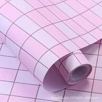 ราคา ตารางสีชมพูวอลเปเปอร์ ยาว3M กว้าง0 6M DIY สติกเกอร์ติดผนัง PVC มีกาวในตัวลายหินอ่อนสีเทาสติกเกอร์อะลูมิเนียมฟอยล์กันน้ำมันกันน้ำได้ (20395396525)