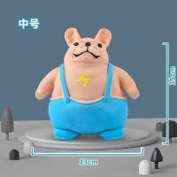 ราคา ของเล่นบีบอัด คลายเครียดปลาหัวเขียว สกุชชี่ ของยักษ์ สกุชชี่ยืดได้ ของเล่นคลายเครียด ของเล่นบีบ Bulldog Squeezing Toy (20618933410)