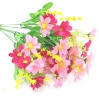 ราคา ดอกเดซี่ ช่อดอกไม้ประดับจากผ้าไหม 1ช่อดอกไม้7สาขา28หัวเดซี่ดอกไม้ประดิษฐ์งานแต่งงานถือดอกไม้ตกแต่ง (20468687884)