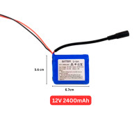 ราคา แบตเตอรี่ลิเธียม 12V มีสาย DC แบตเครื่องใช้ไฟฟ้า แบตอุปกรณ์ไฟฟ้า แบตไฟโซล่าเซลล์ ถ่านชาร์จ 2400mA 4800mA 7200mA 9600mA 12000mA 14400mA 16800mA 19200mA 21600mA 24000mA (20575854800)