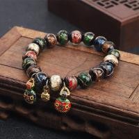 ราคา Yonghegong เคลือบเถ้าธูปหลากสีทองสัตว์กลืนหลากสีสร้อยข้อมือคู่รักแฟชั่นสำหรับผู้ชายผู้หญิง (18448886400)