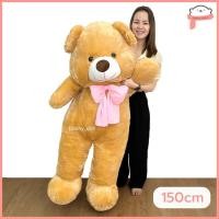 ราคา ตุ๊กตาหมีเท็ดดี้แบร์ teddy bear 60 100 150cm ตุ๊กตาหมียักษ์ ตุ๊กตาหมีขน ขนนุ่ม ตัวนิ่ม ดูในวีดีโอได้ค่ะ (16461842465)