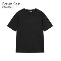 ราคา CALVIN KLEIN เสื้อยืดผู้ชายทรง Regular รุ่น 4MS3K107 001 สีดำ (19485360593)