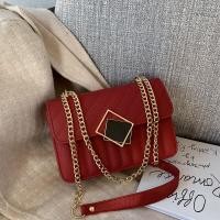 ราคา กระเป๋าฤดูใบไม้ร่วงและฤดูหนาวกระเป๋าผู้หญิงแบบใหม่ปี2019กระเป๋าทรงสี่เหลี่ยมใบเล็กสะพายไหล่สะพายข้างสายโซ่ลายข้าวหลามตัดแฟชั่นยอดนิยมสไตล์เกาหลีแมทช์ลุคง่าย (16115344521)