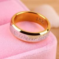 ราคา Yika 1 PCS Forever Love คนรักคู่รักเข้าคู่แหวนเหล็ก Finger แหวนเครื่องประดับสำหรับงานแต่งงาน (590632036)