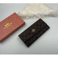 ราคา กระเป๋ากระเป๋าสตางค์สำหรับผู้หญิงไซส์ 7 5 นิ้วสูง 3 5 นิ้ว 2 พับงานสวยพร้อมกล่องถุงผ้าการ์ด Coach (15962876386)