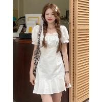 ราคา Yuki Shop พร้อมส่งจากกทม มาถึงใน 3 5 วัน สามสีน่ารักสไตล์พัฟแขนสั้นชุด เดรสน่ารัก ชุดเดรสผู้หญิง เดรส ชุดเดรส เดรสผู้หญิง เดรสสีขาว (17693966611)