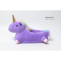 ราคา ส่งเร็วพิเศษ รองเท้าใส่ในบ้าน รูปตัวม้ายูนิคอร์น Unicorn D888 (8352119479)