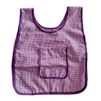 ราคา ผ้ากันเปื้อนเด็กอนุบาล เอี๊ยมเด็กอนุบาล ลายสก็อตสีแดง KidApron (20663166229)