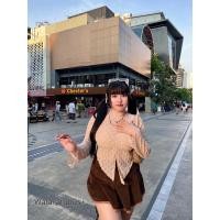 ราคา เสื้อผ่าหน่า แต่งอก สาวอวบ ทรงสวย ผ้าดี เสื้อผ้าสาวอวบ (20512925496)