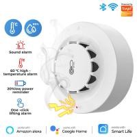 ราคา SMATRUL Tuya Wifiสมาร์ทสัญญาณเตือนควันอุณหภูมิและการตรวจจับความชื้นเครื่องวัดความชื้นเครื่องวัดอุณหภูมิสำหรับAlexa Google Home Smart Life Homeโรงแรมร้านอาหารระบบรักษาความปลอดภัย (20344265417)