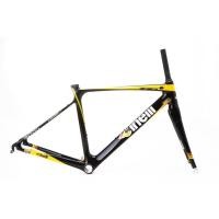 ราคา เฟรมเสือหมอบคาร์บอน CINELLI VERY BEST OF เฉพาะเฟรม ตะเกียบ สีดำคาดเหลือง แบรนด์อิตาลีดังระดับโลก (20825466479)