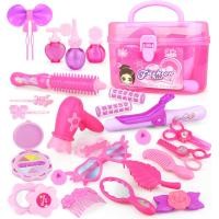 ราคา เครื่องมือตัดผมสำหรับเด็กผู้หญิงชุดของเล่นช่างตัดผมสำหรับเด็กกล่องเครื่องสำอางจำลองไดร์เป่าผมร้านทำผมเสริมสวย (20061313614)