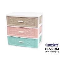 ราคา KEYWAY ลิ้นชักเอกสารอเนกประสงค์ 3ชั้น No CR 663 (2284454337)