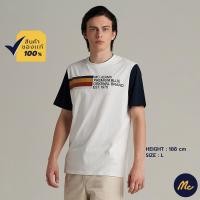 ราคา Mc JEANS เสื้อยืดแขนสั้นผู้ชาย สีขาว MTTZ640 (19594794712)
