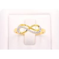 ราคา Happy Jewelry แหวนอินฟินิตี้เส้นคู่ ฝังเพชรด้านข้าง สวยๆ ทองแท้ 9k 37 5 เพชรเกสร ME868 (16983375881)