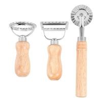 ราคา 3Piece Ravioli Pasta Cutter Set Ravioli Stamp Maker with Wooden Handle Ravioli Maker Pasta Cutter for Ravioli Pasta Dumplings Lasagna Pierogi (19756529927)