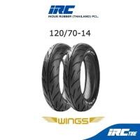 ราคา IRC ยางนอก ยางมอเตอร์ไซค์ New PCX150 ปี2018 2020 NEW CLICK160 WING PREMIUM 100 70 14 แก้มเตี้ยลง 10 เปอเซ็น 120 70 14 (20480308593)